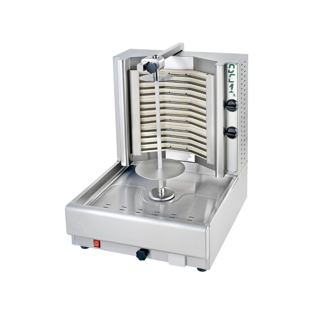 Machine à kebab électrique 2 zones 530x640x670mm 4,9kW 400V