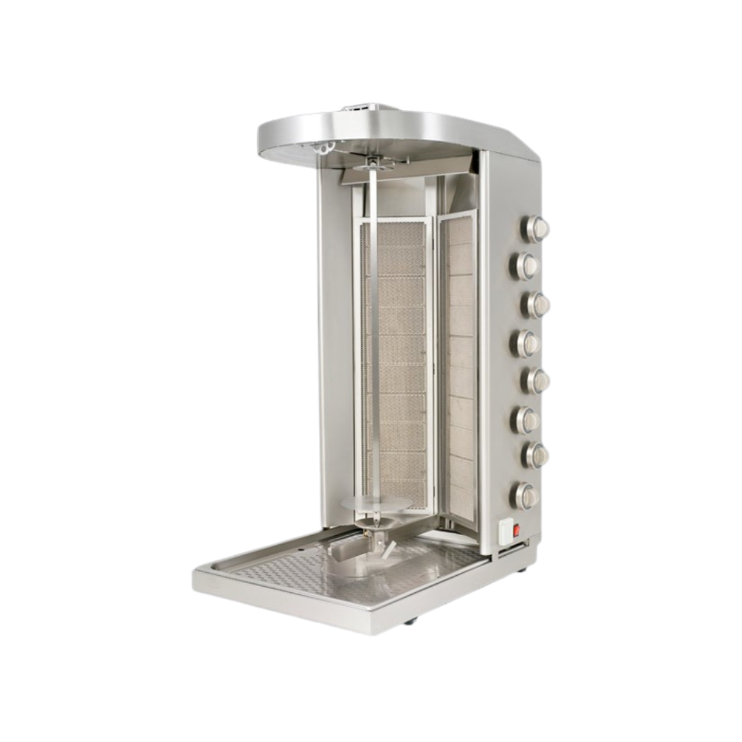 Machine à kebab gaz 16 zones 530x720x840mm 21kW