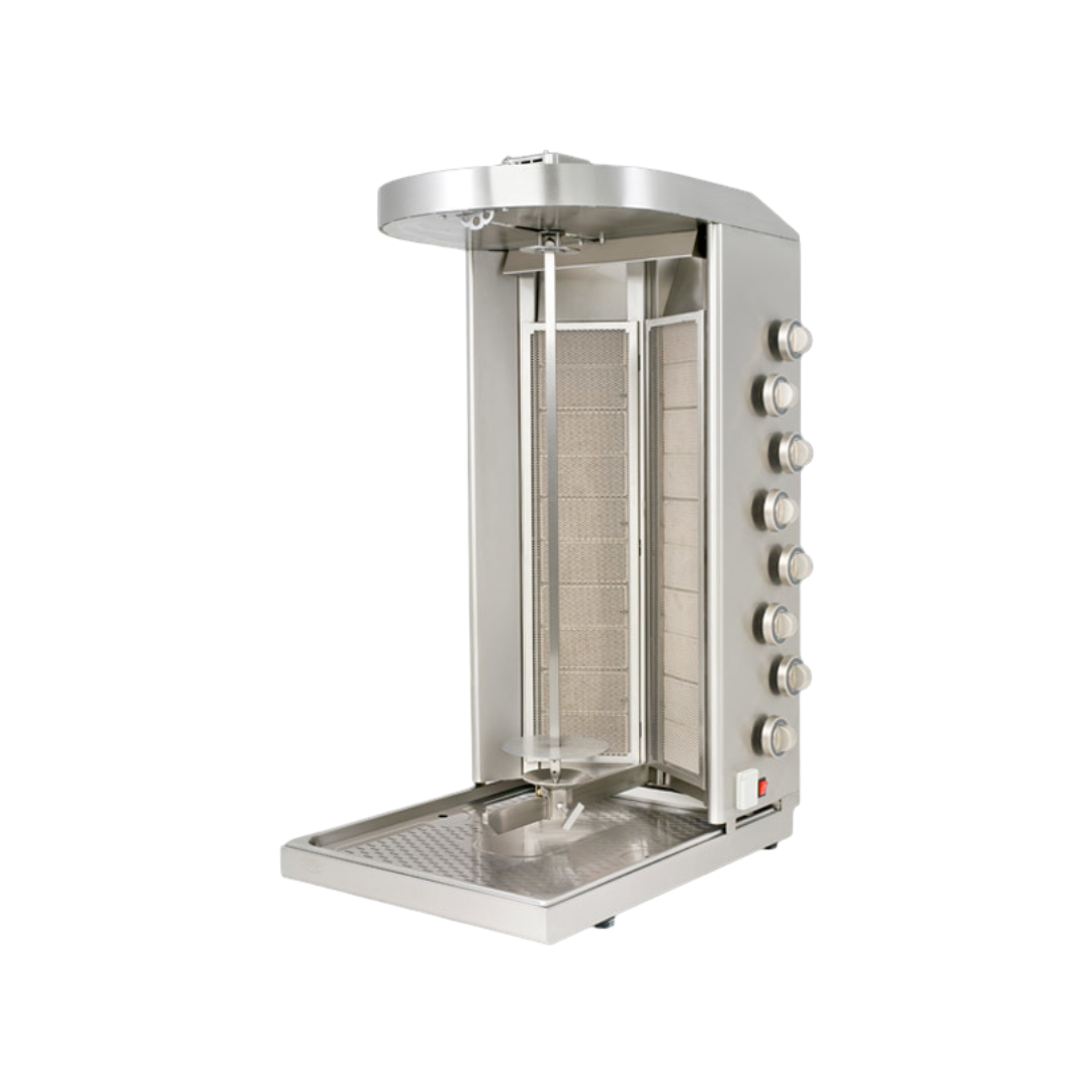 Machine à kebab gaz 20 zones 530x720x1160mm 35kW