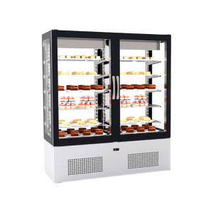 Vitrine réfrigérée +2/+8°C PATISSERIE 2 x 6 niveaux - 1250