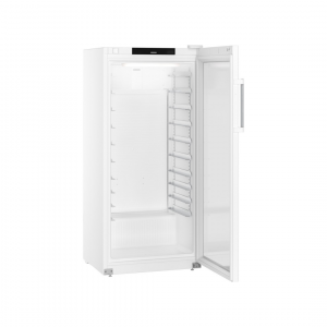 Armoire réfrigérée EURONORMES CONFORT 600X400 positive ventilée en epoxy blanc 1 porte vitrée - 496 litres