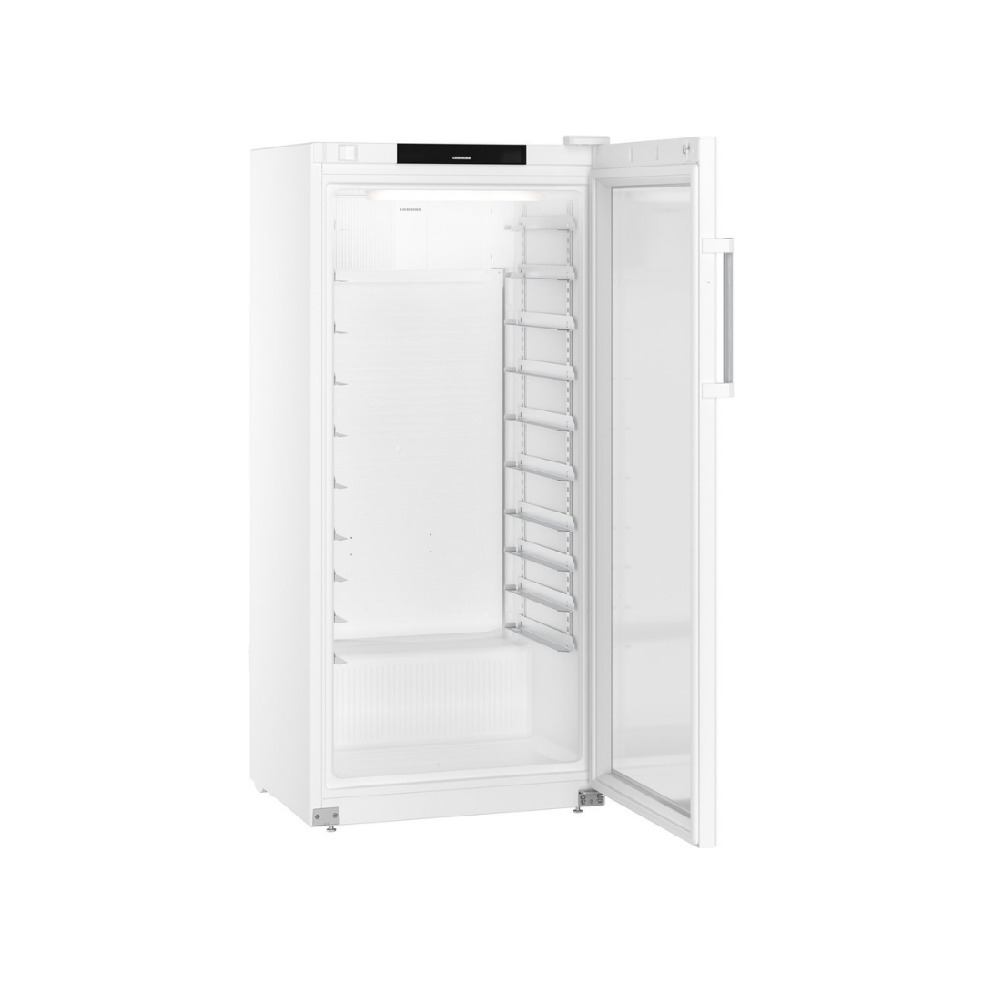 Armoire réfrigérée EURONORMES CONFORT 600X400 positive ventilée en epoxy blanc 1 porte vitrée - 496 litres