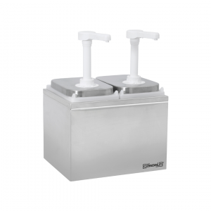 Pompe à sauce neutre 2 x 2 litres