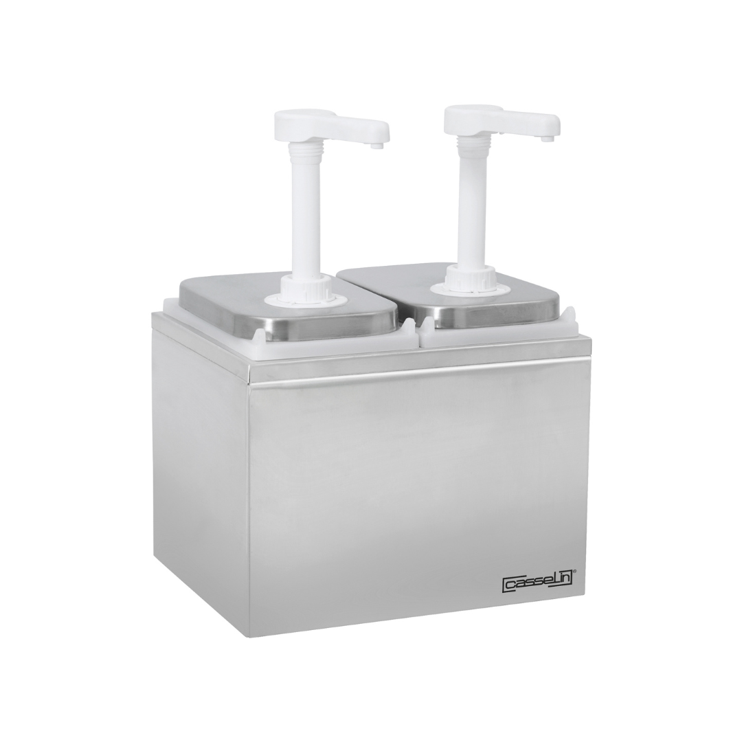 Pompe à sauce neutre 2 x 2 litres