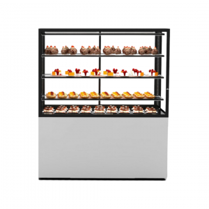 Vitrine de présentation neutre 4 niveaux - 1000