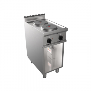Cuisinière électrique 2 feux sur meuble ouvert 400x700x850mm 5.2kW