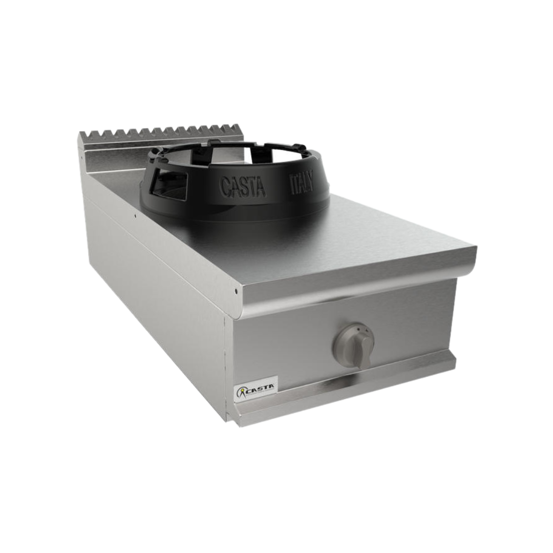 Cuisinière Wok à gaz à poser 400x900x270mm 14kW