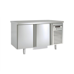 Meuble GN 1/1 Traversant réfrigérée positive -2/+8°C gamme TOP - 2 portes pleines - 1345x700x850mm