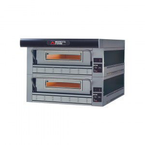 Four à pizza SERIE P Gaz 2 chambres sans support - 2 x 9 pizzas