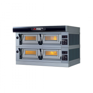 Four à pizza SERIE P électrique 2 chambres sans support - 2 x 8 pizzas