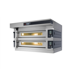 Four à pizza SERIE S électrique 2 chambres sans support - 2 x 16 pizzas