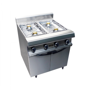 4 feux nus gaz sur placard fermé 800x836x900mm