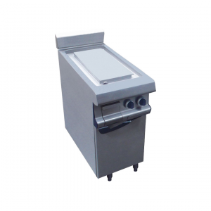 Plancha lisse inox électrique sur placard fermé 400x836x900mm 3kW