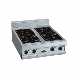 4 foyers inductions à poser 800x836x270/390mm 20kW 400V