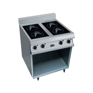 4 foyers inductions sur placard ouvert 800x836x900mm 14kW 400V