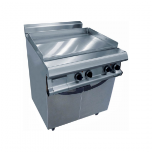 Grillades plaques à snacker inox électrique sur placard fermé 800x836x900mm