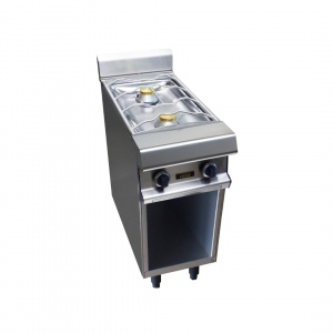 2 feux nus gaz sur placard fermé 400x836x900mm
